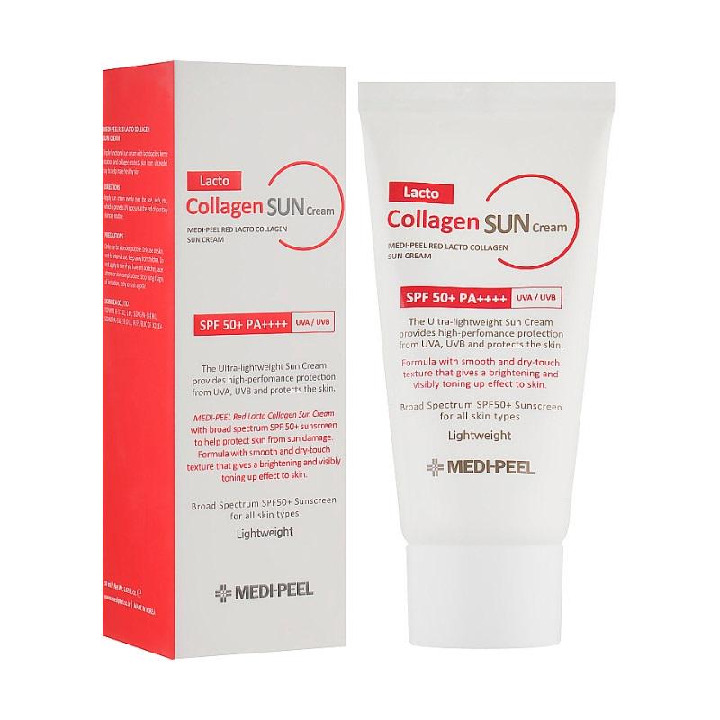 Сонцезахисний крем Medi-Peel Red Lacto Collagen Sun Cream SPF50 + PA ++++ 50 мл (8809409347707)