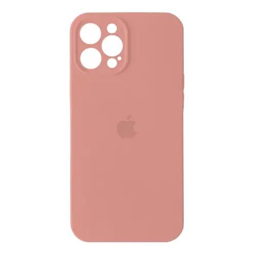 Силіконовый Чохол Накладка Закрита Камера Silicone Case Full Camera Для iPhone 12 Pro Max Pink