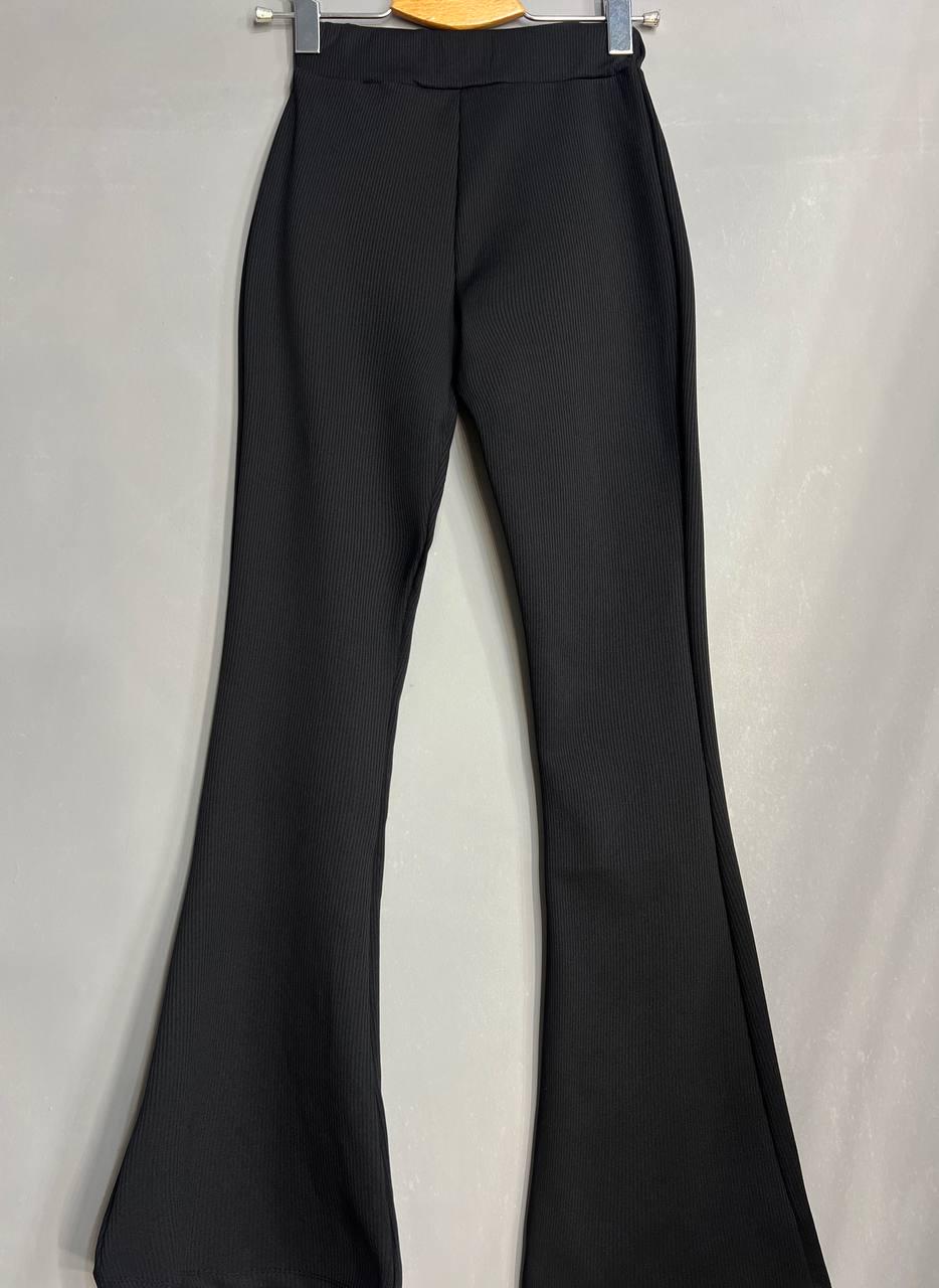 Лосини жіночі Prenses 608 кльош в рубчик S Чорний (26938703) - фото 5 Лосини жіночі Prenses 608 кльош в рубчик S Чорний (26938703) - фото 5