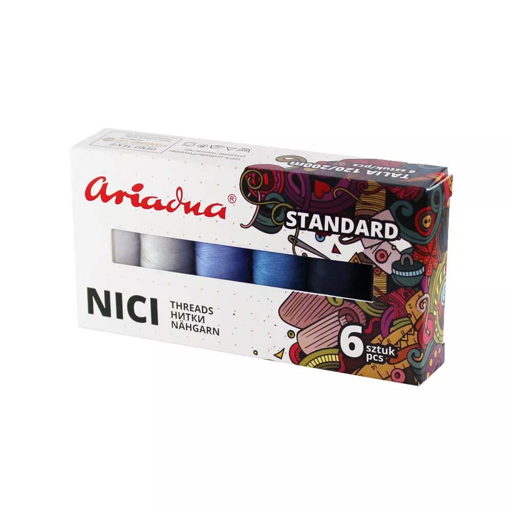 Набор нитей Ariadna Winter Talia 120 200 м 6 цветов (26286483)