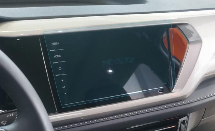 Стекло защитное Pixsel гибридный глянец на монитор Volkswagen E THARU 10,7“ 2020