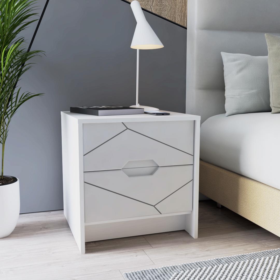 Тумба приліжкова DiPortes Санторіні ST-11 МДФ 50х52х50 см (00387)