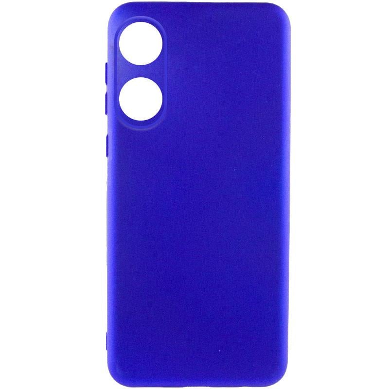 Противоударный чехол Silicone Cover Lakshmi Full Camera (A) для Oppo A58 4G Синий / Iris