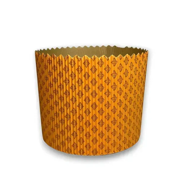 Набор форм для Panettone 5 шт. 130x115 мм на 450-500 г Оранжево-золотой (37815429)
