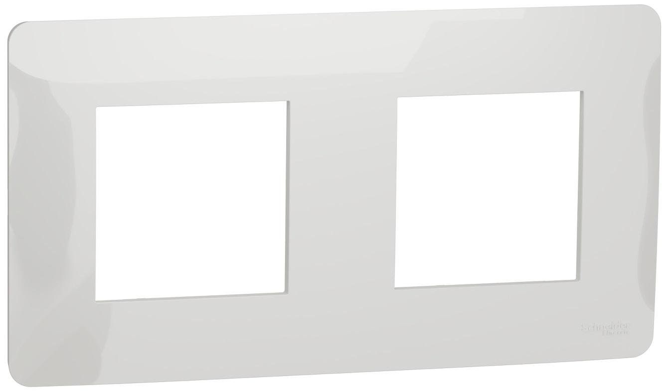 Рамка Schneider Electric 2-постовая ABS-UV Unica Белый (NU200418) Рамка Schneider Electric 2-постовая ABS-UV Unica Белый (NU200418)