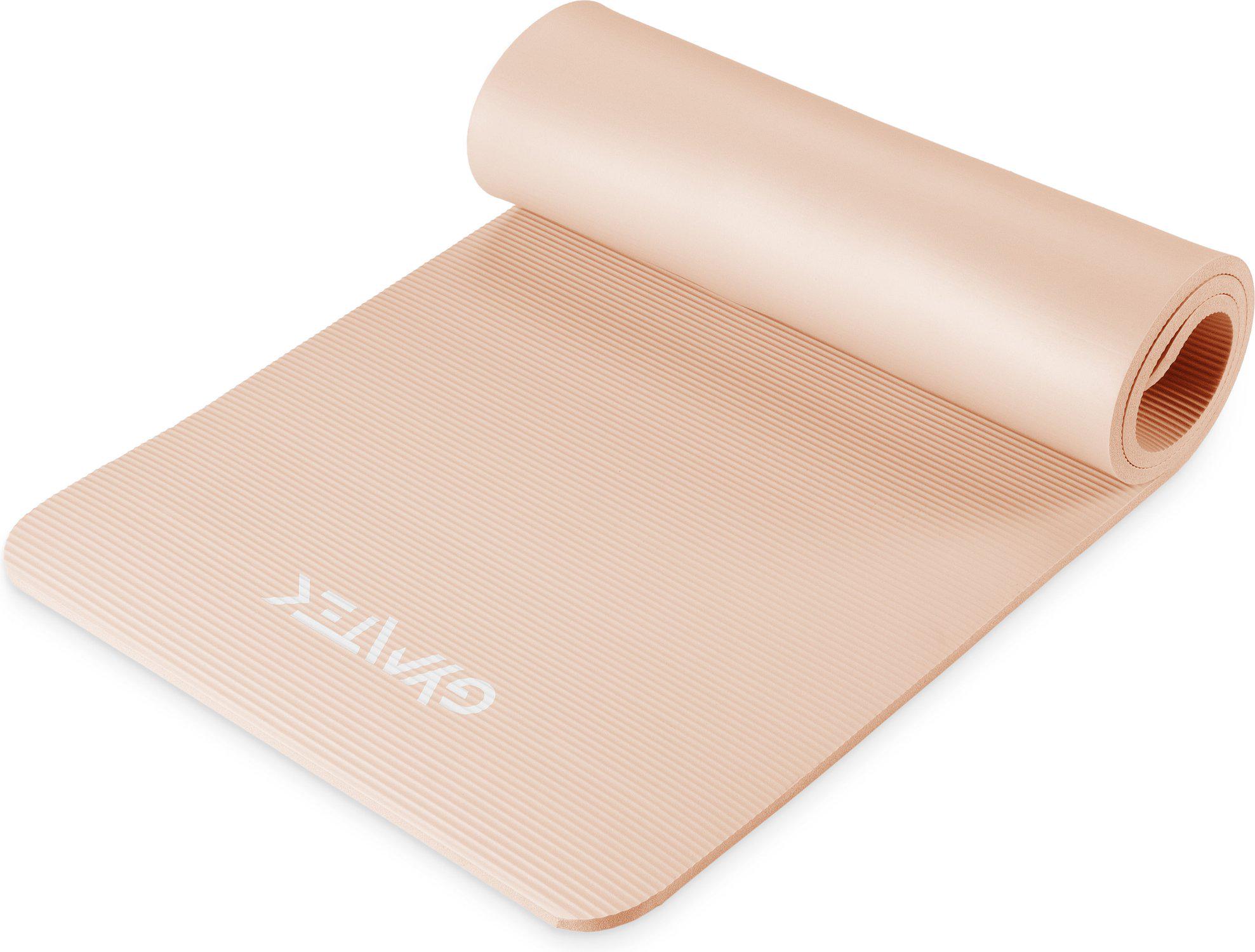Килимок для фітнесу та йоги Gymtek NBR 1,5 см Персиковий (30496565)