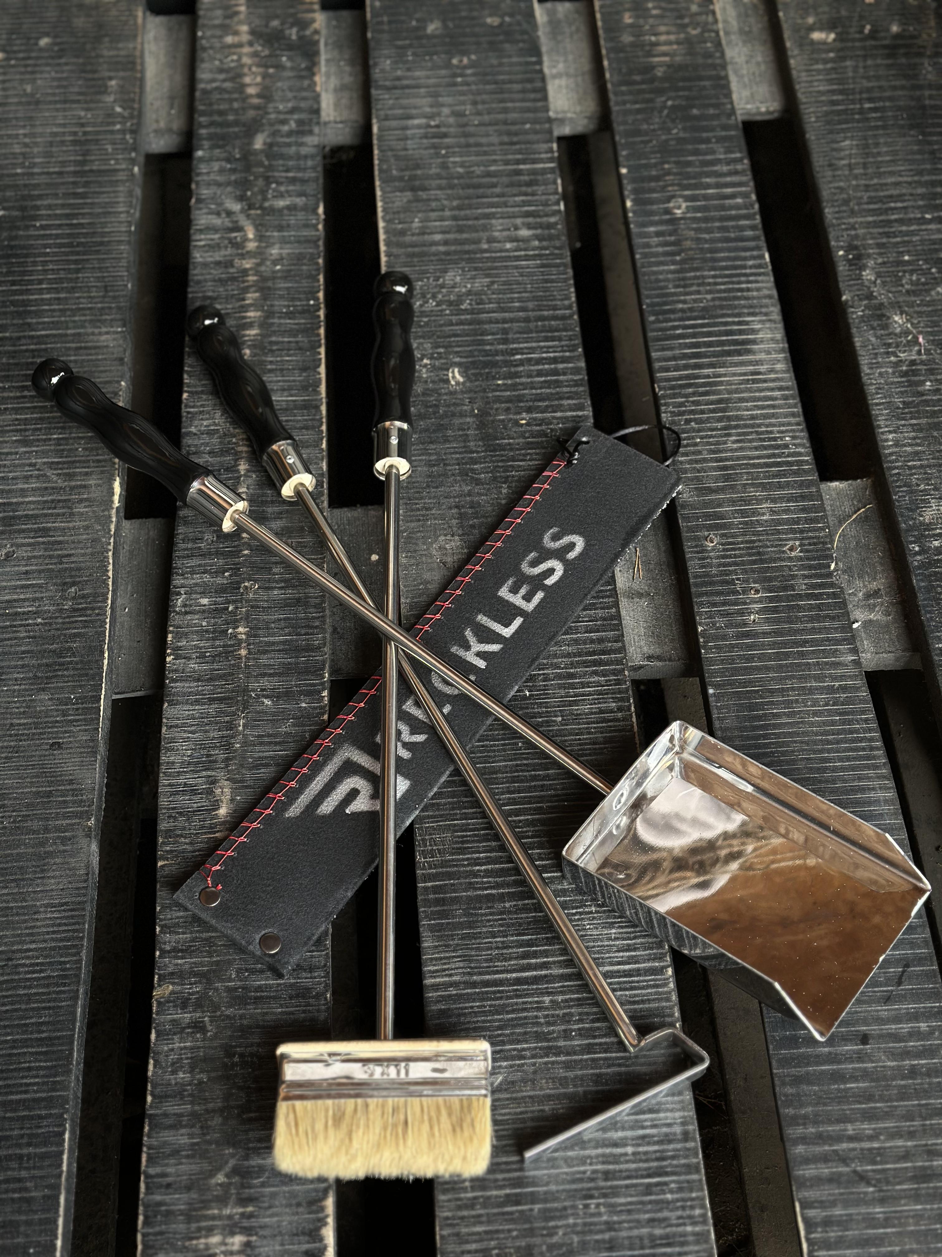 Набір для мангалу/каміна Reckless Vavilon із дерев'яною ручкою 620 мм - фото 3 Набір для мангалу/каміна Reckless Vavilon із дерев'яною ручкою 620 мм - фото 3