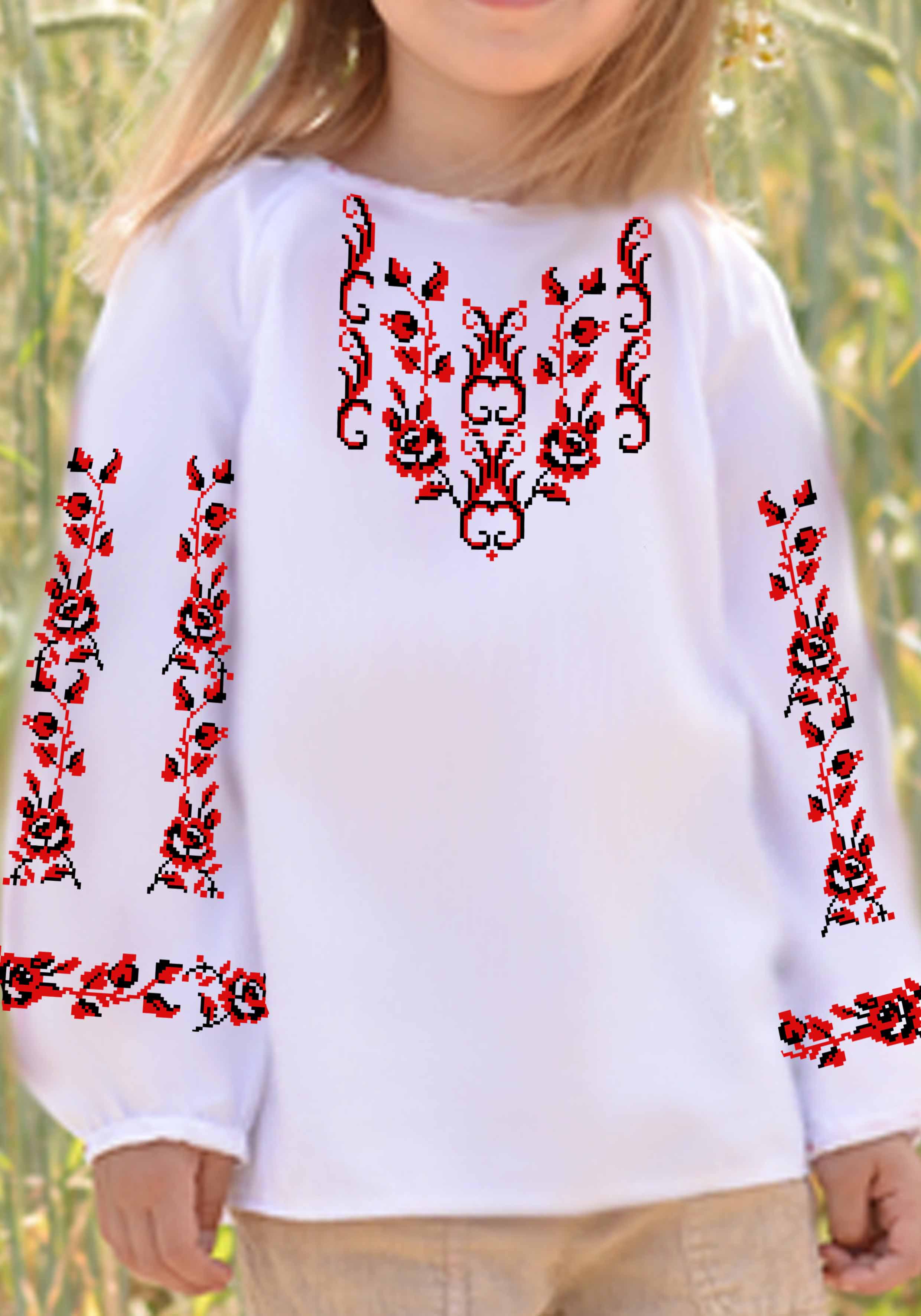 Заготовка для вышивки нитками/бисером для девочки домотканое полотно (СДД-106)