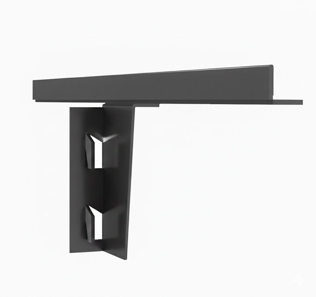 Держатель полки Highline ДСП левый гардеробной системы Черный (SB-L-BL)