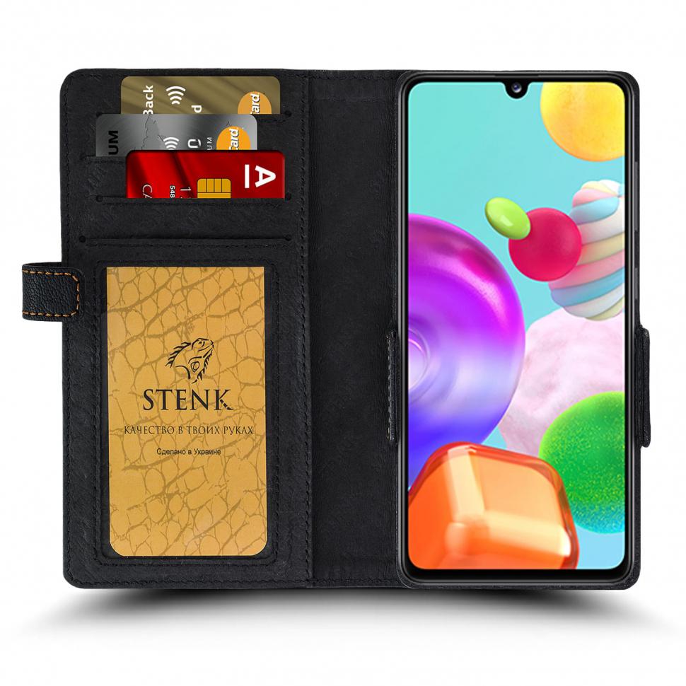 Чехол книжка Stenk Wallet для Samsung Galaxy A41 Черный (65755)