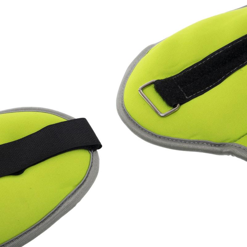 Утяжелители-манжеты для рук Zelart Pro 2х1,5 кг Салатовый/Серый (FI-1965-3_Салатовый-серый) - фото 4