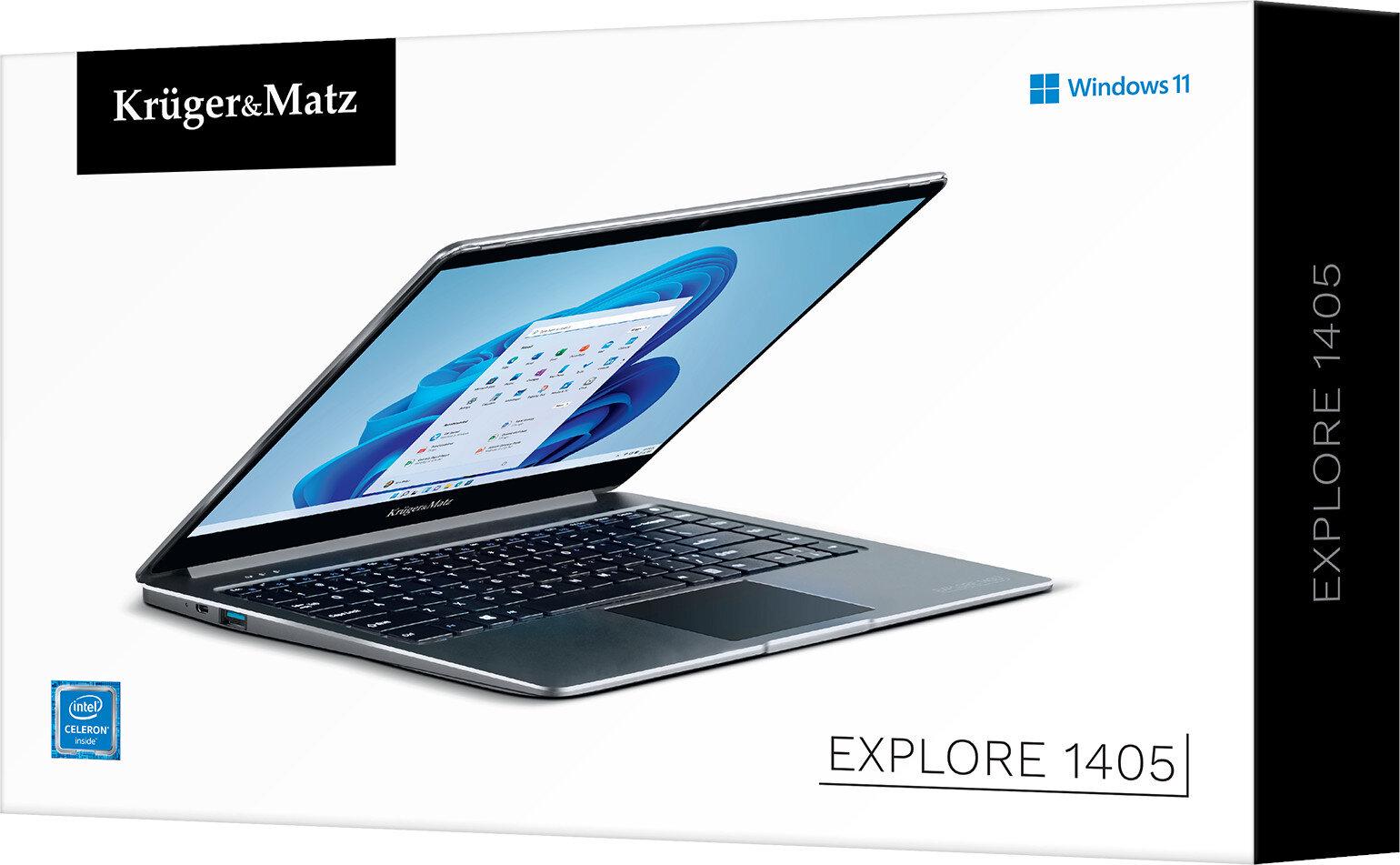 Ноутбук Kruger&Matz Explore 14052 141" IPS Celeron N4020 4 Gb RAM 128 Gb eMMC Windows 11 Home (KM14052-G) - фото 6 Ноутбук Kruger&Matz Explore 14052 141" IPS Celeron N4020 4 Gb RAM 128 Gb eMMC Windows 11 Home (KM14052-G) - фото 6