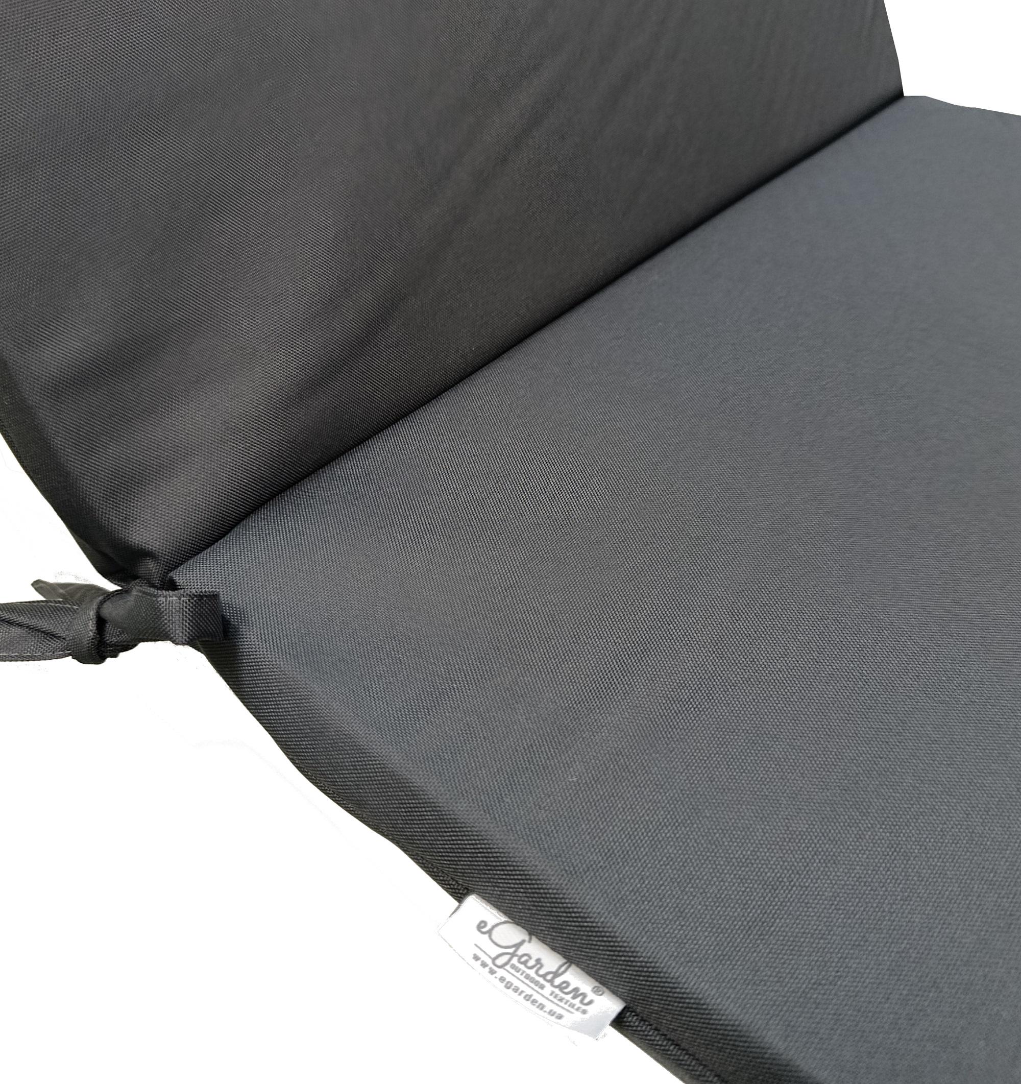 Матрас для шезлонга eGarden RIO 195x58x4 см Антрацит (5884) - фото 4