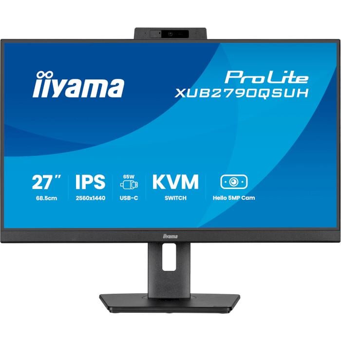 Монитор с вебкамерой Iiyama ProLite XUB2790QSUH-B2 Black (32163701)