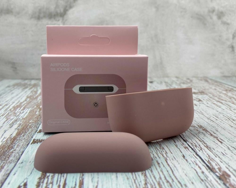 Силіконовий чохол для навушників AirPods Pro Rosy Brown