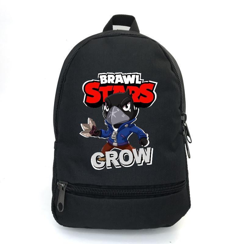 Школьный рюкзак с принтом Бравл Старс Ворон Crow BS-018 12,5 л Черный (1659279415)