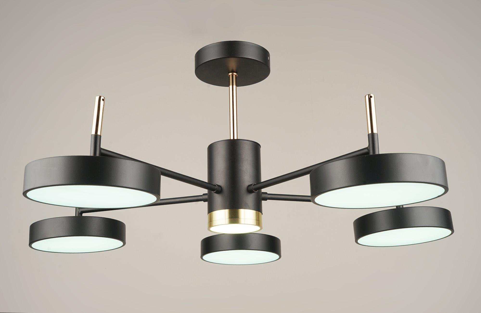 Люстра потолочная светодиодная Sirius B N4192/5 BK/FGD