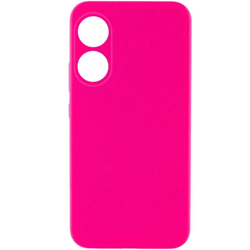 Противоударный чехол Silicone Cover Lakshmi Full Camera (AAA) для Oppo A78 4G Розовый / Barbie pink