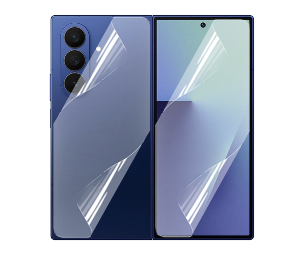 Противоударная гидрогелевая пленка Hydrogel Film для Samsung Galaxy Fold7 на заднюю панель Transparent