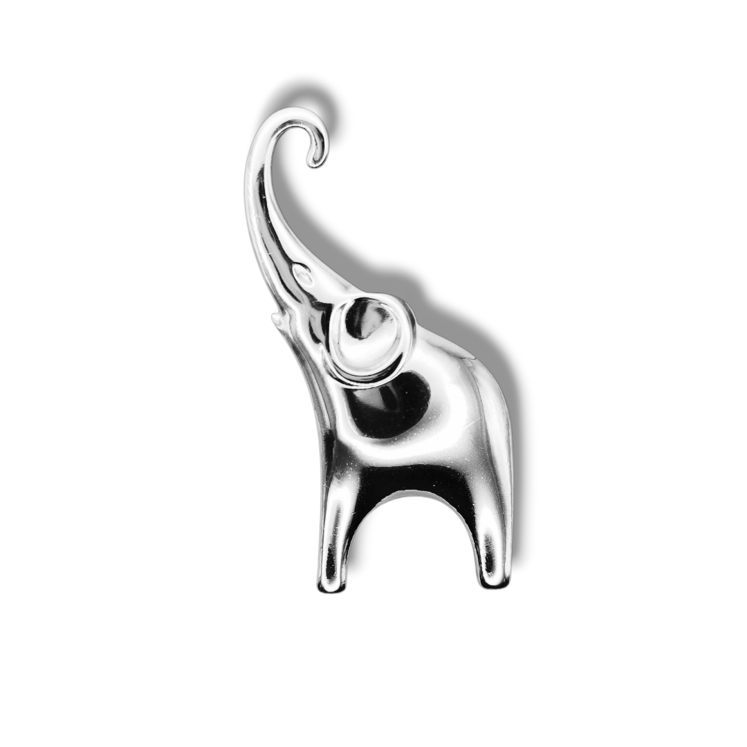 Брошка Слон 62x34 мм Срібний (158511303)