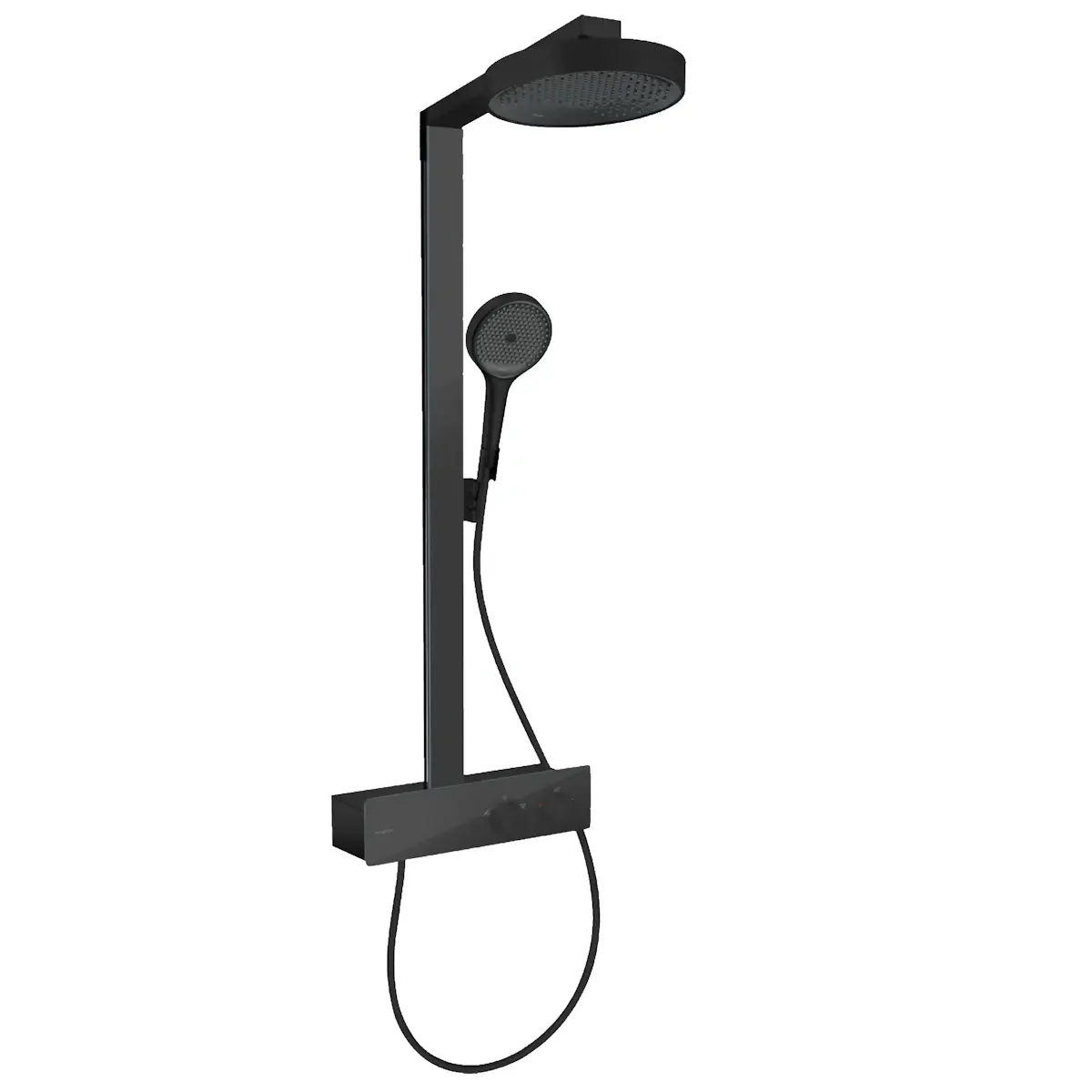 Душевая система Hansgrohe Rainfinity 250 1jet EcoSmart с термостатом металл Черный матовый (28742670)