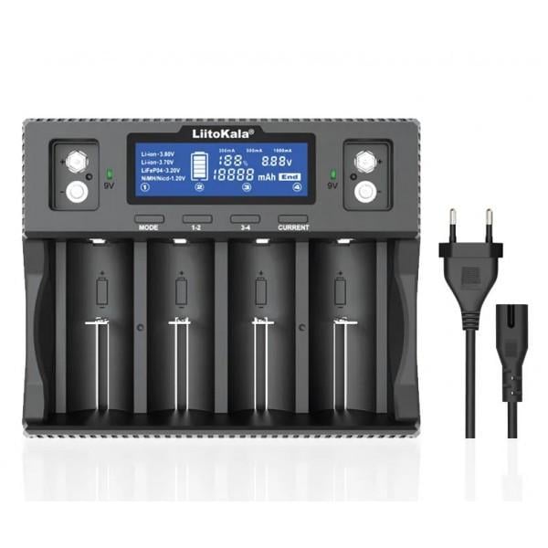 Зарядка с 4 аккумуляторами 32700 18650 крона LiitoKala Lii-D4XL (2003433865) Зарядка с 4 аккумуляторами 32700 18650 крона LiitoKala Lii-D4XL (2003433865)