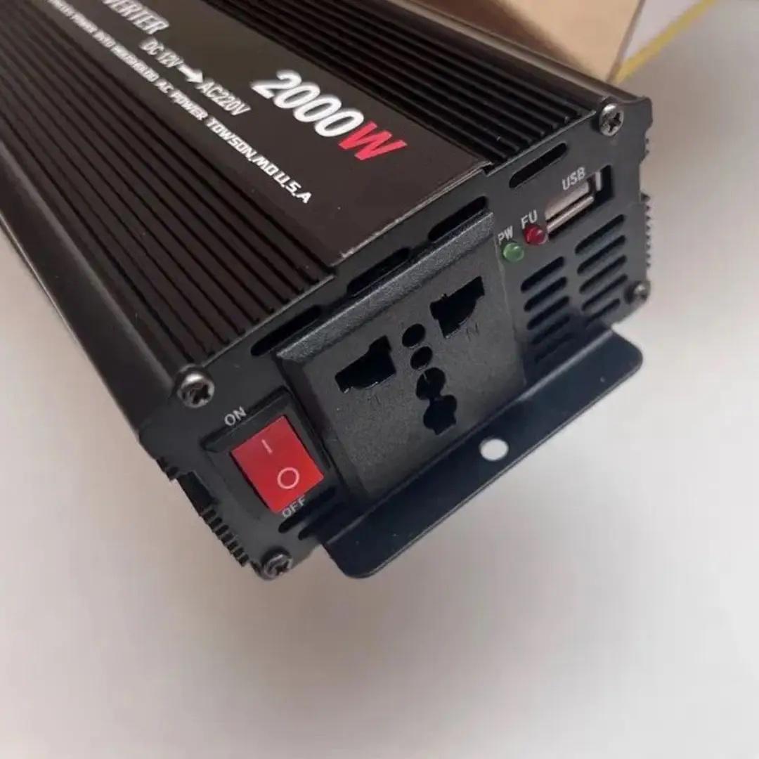 Преобразователь напряжения Power Invertor 12V-220 V 2000 w (1108) - фото 2 Преобразователь напряжения Power Invertor 12V-220 V 2000 w (1108) - фото 2