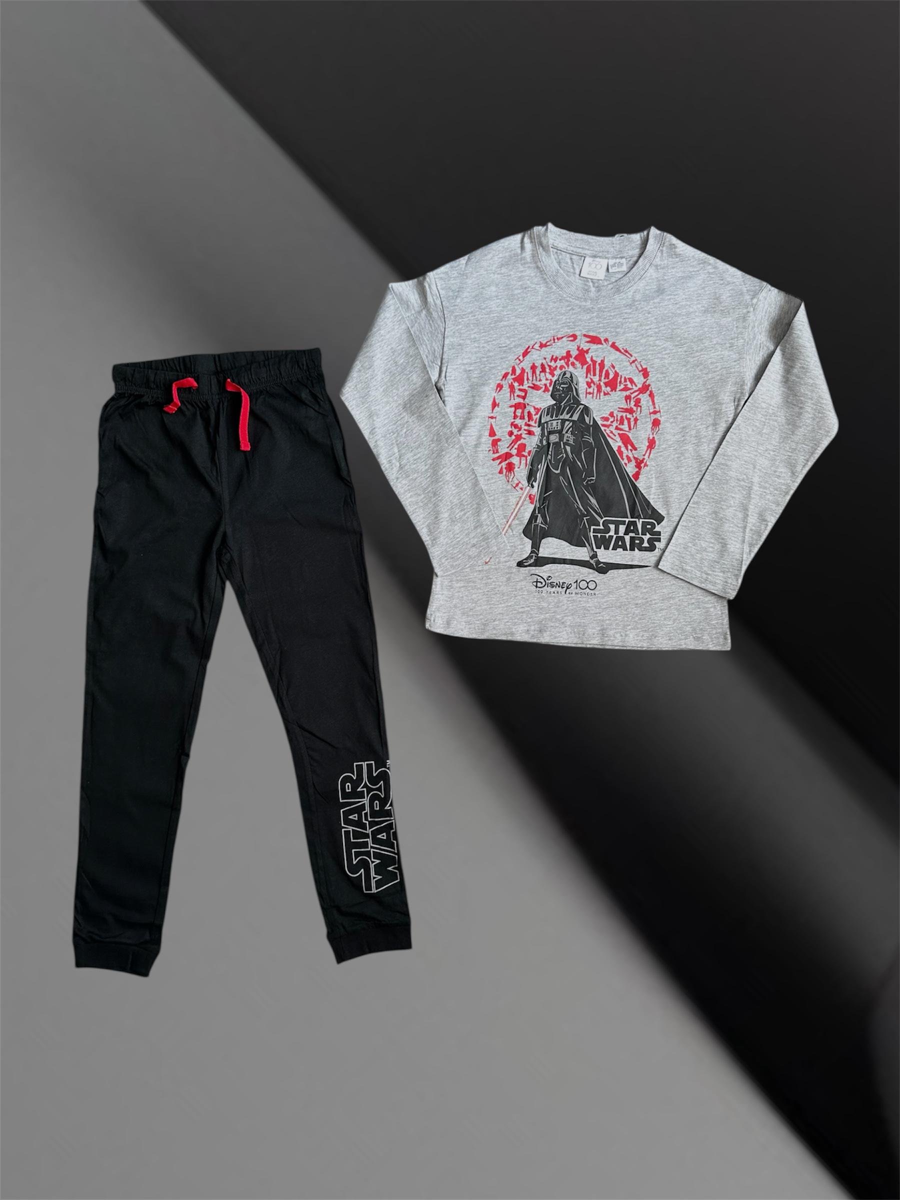 Пижама Disney 6/8 лет 122-128 см Серо-черный