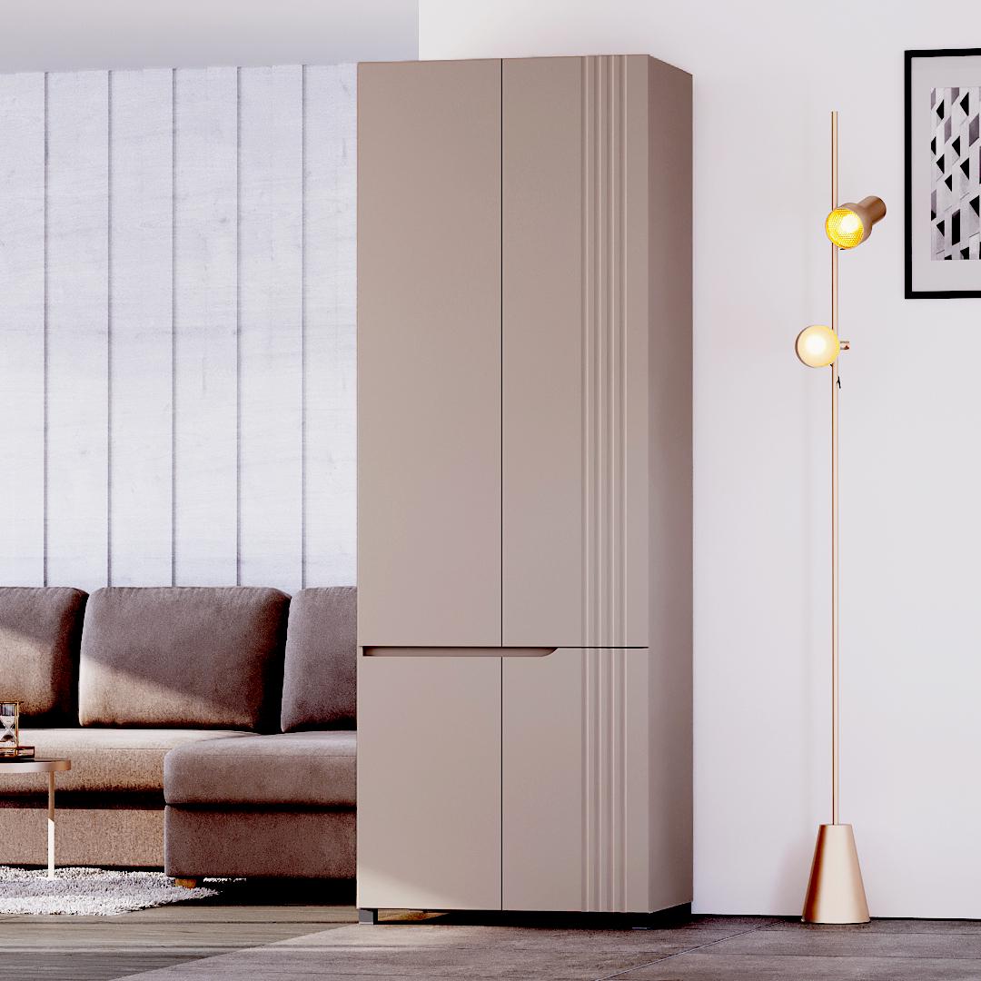 Шафа для одягу "Портленд" К-824-R 80х230х52 см МДФ Кашемір (01459)