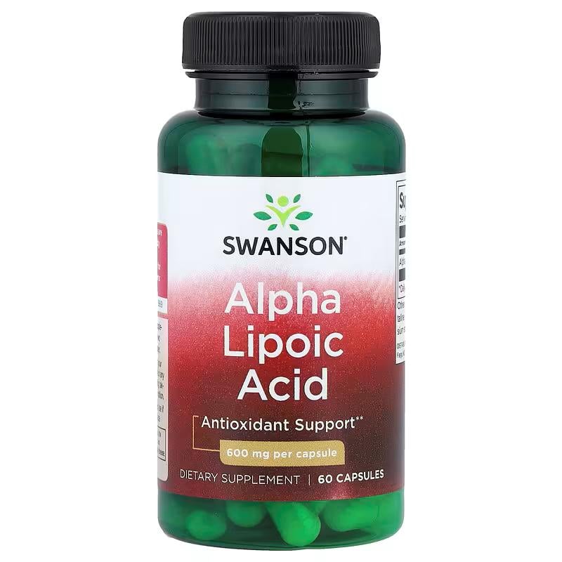 Альфа-липоевая кислота Swanson Alpha Lipoic Acid 600 mg 60 caps