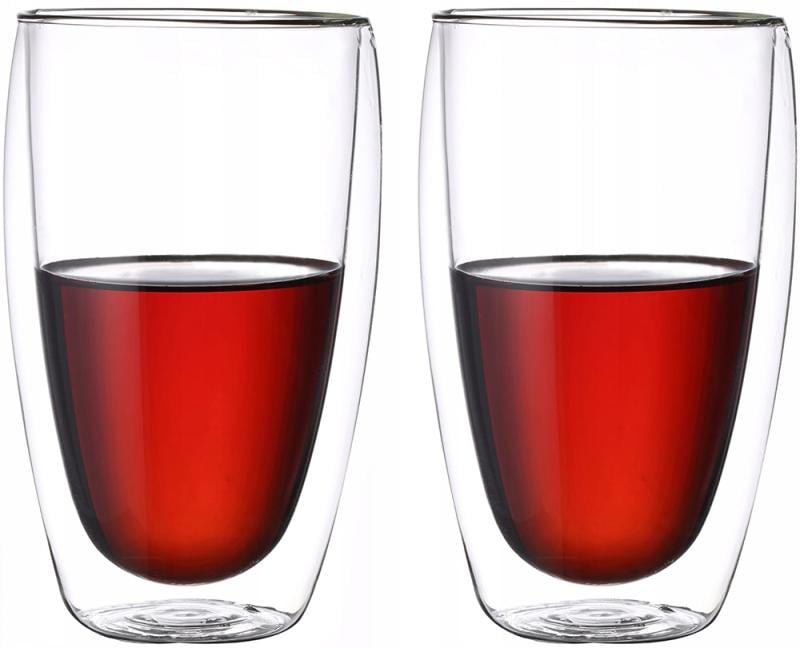 Набір склянок Kamille з подвійними стінками 2 шт. 450 мл