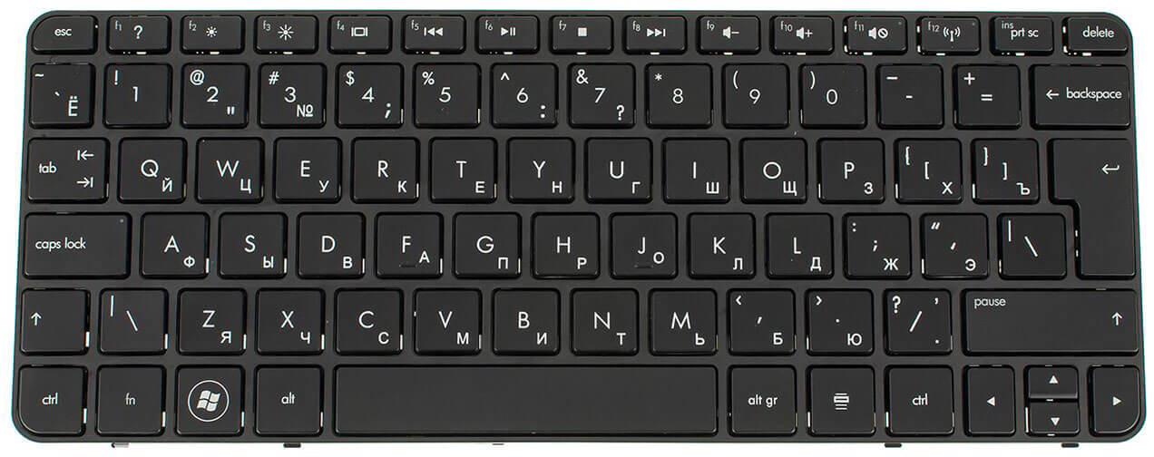 Клавіатура для ноутбука HP Mini 210-1070 матова (590527-251)