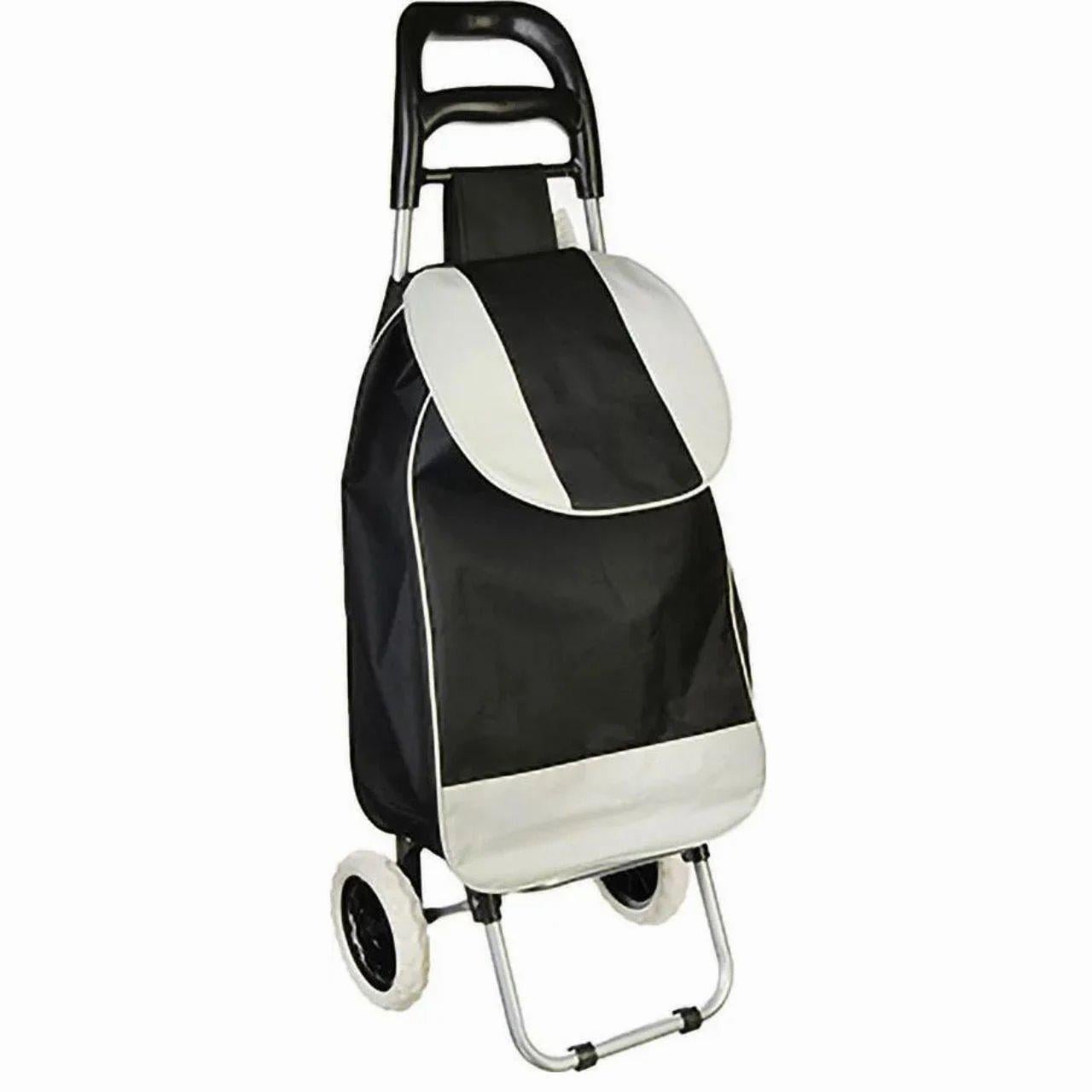 Господарська тачка з сумкою/пластмасовими колесами та ручкою до 55 кг Чорний (27138740)