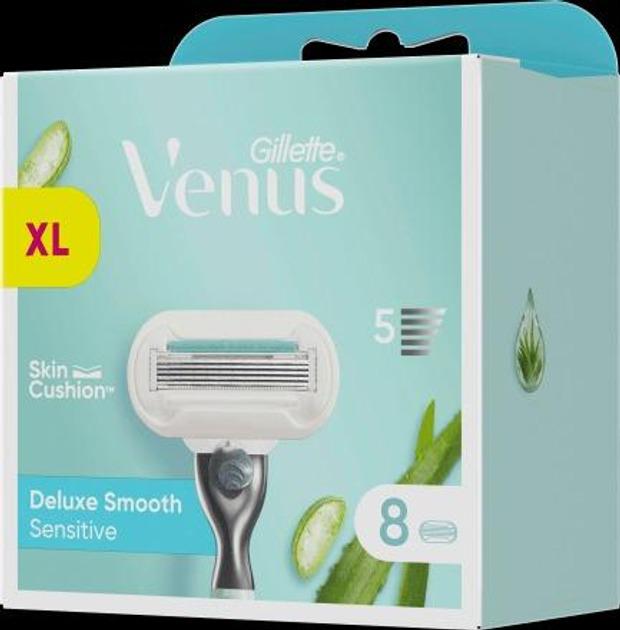 Картриджі змінні для гоління жіночі Gillette Venus Deluxe Smooth Sensitive 4 шт. (824268) - фото 3