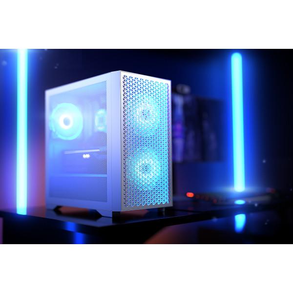 Корпус для компьютера LogicConcept DART PRO Mini-Tower mATX Mesh 3x120 мм ARGB White (AM-DART-PRO-ARGB-20) - фото 6