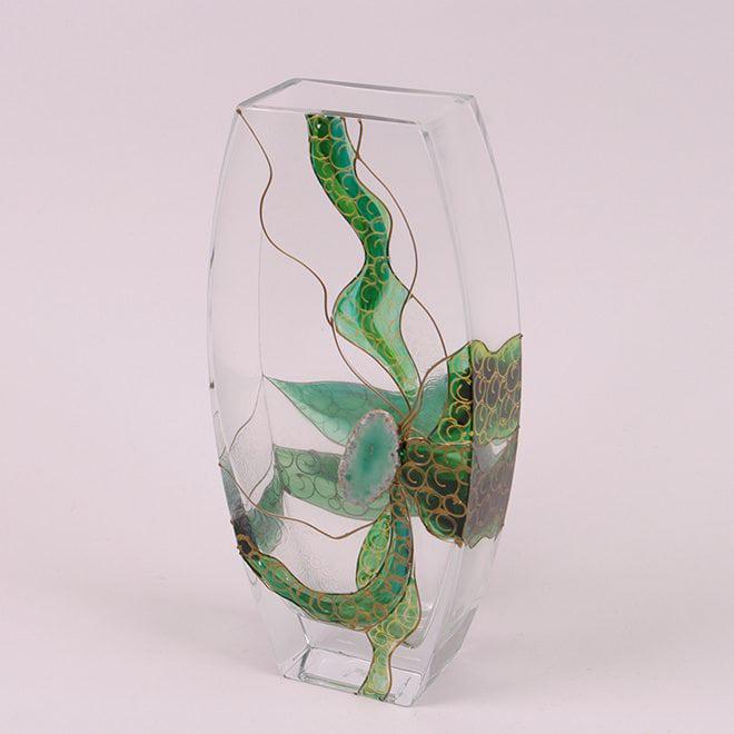 Ваза скляна Flora SIGMA H-31 см (2894)