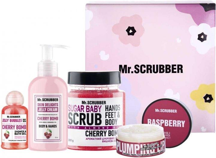 Подарунковий набір доглядової косметики Mr. Scrubber Cherry Care для обличчя та тіла (4820200376035)