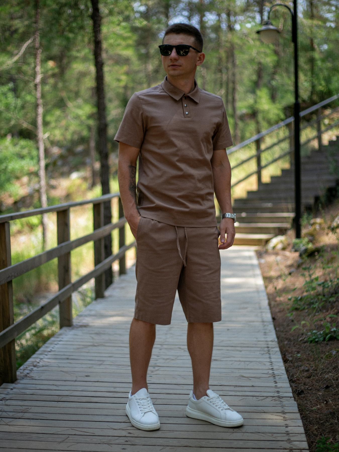 Костюм мужской Flax Intruder льняной S Коричневый (1624351714/4/1) - фото 1 Костюм мужской Flax Intruder льняной S Коричневый (1624351714/4/1) - фото 1