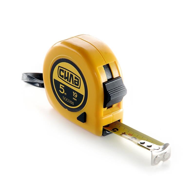 Рулетка Сила Стандарт з магнітом 5 м х 19 мм (500288) Рулетка Сила Стандарт з магнітом 5 м х 19 мм (500288)