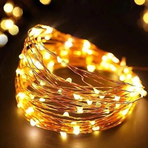Гирлянда Sunnest Роса на батарейках/USB 100 LED 10 м Теплый желтый (SUN-100Y)
