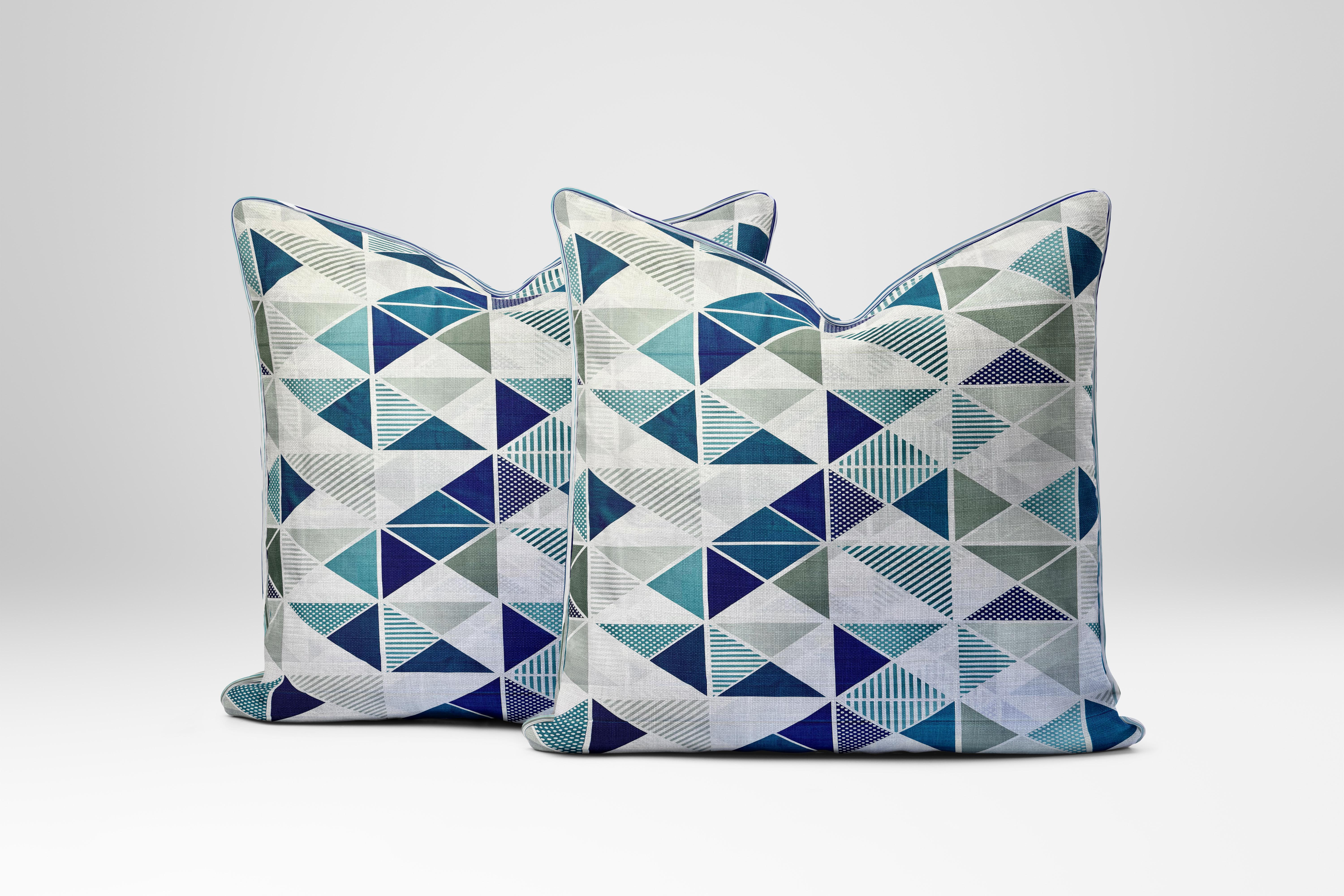 Наволочки Strange triangles із бязі 60х60 см 2 шт. (GLux-0201S/60x60)