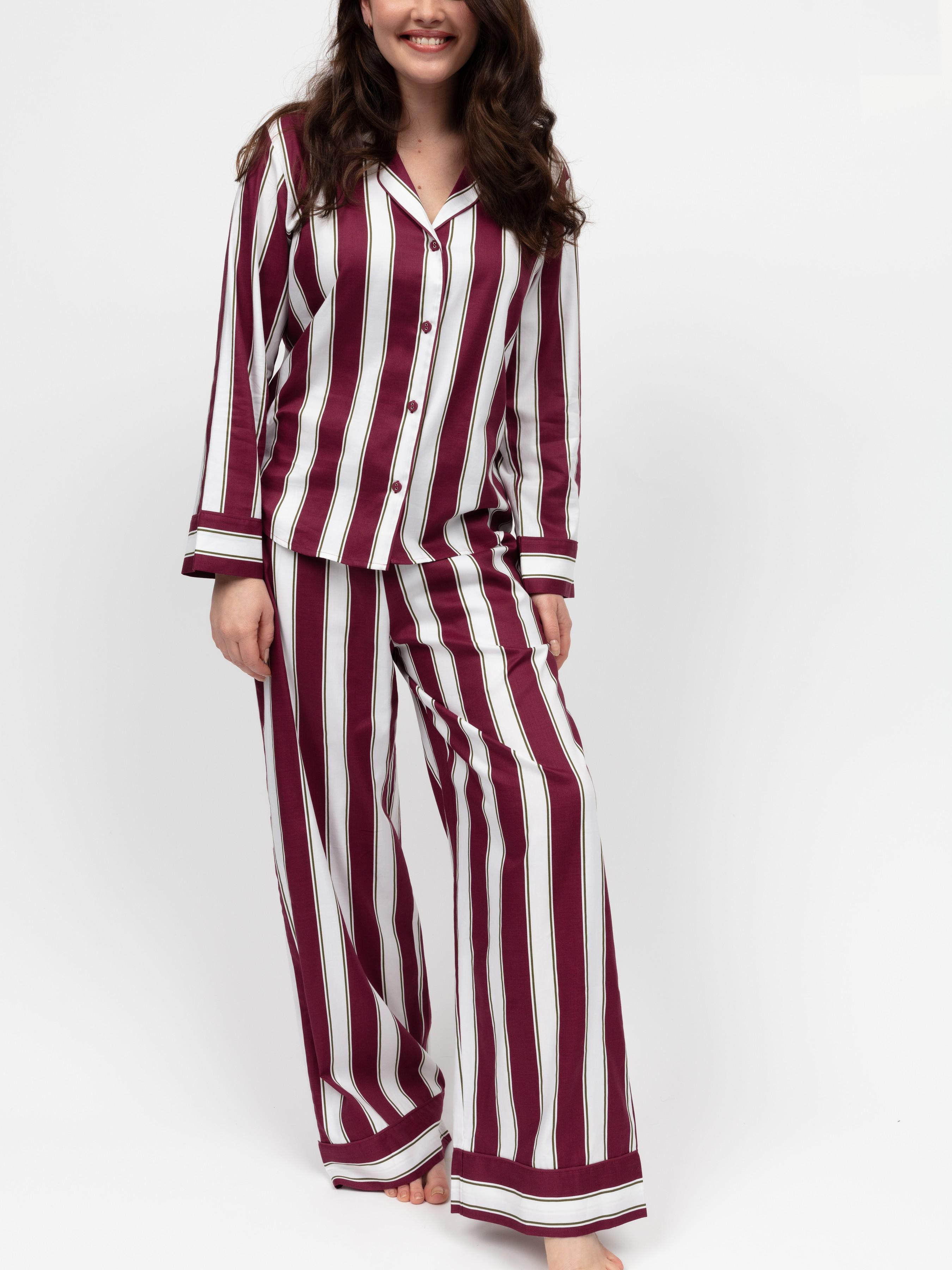 Піжама жіноча CYBERJAMMIES Yasmin зі смугастим принтом 5083-5084 XXL Бордово-Білий (5051877609341) Піжама жіноча CYBERJAMMIES Yasmin зі смугастим принтом 5083-5084 XXL Бордово-Білий (5051877609341)