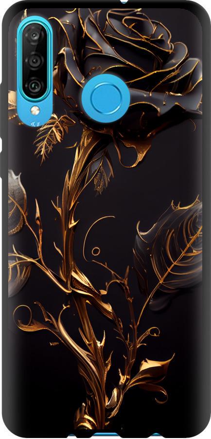 Чехол на Huawei P30 Lite Роза 3 (5552b-1651-42517)