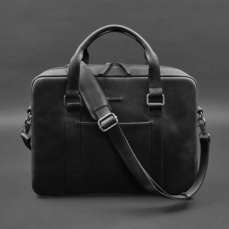 Сумка кожаная для ноутбука и документов Crazy Horse Черный (A-027948) - фото 5 Сумка кожаная для ноутбука и документов Crazy Horse Черный (A-027948) - фото 5