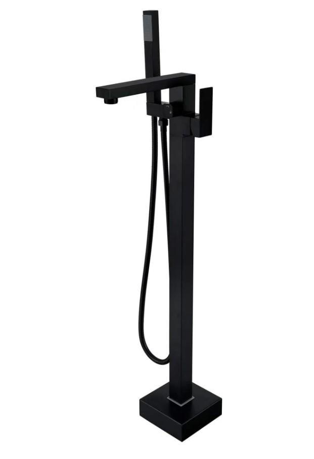 Змішувач для ванни підлоговий Lidz Kubis 004 LDKUB004BLA46102 Black (56019)