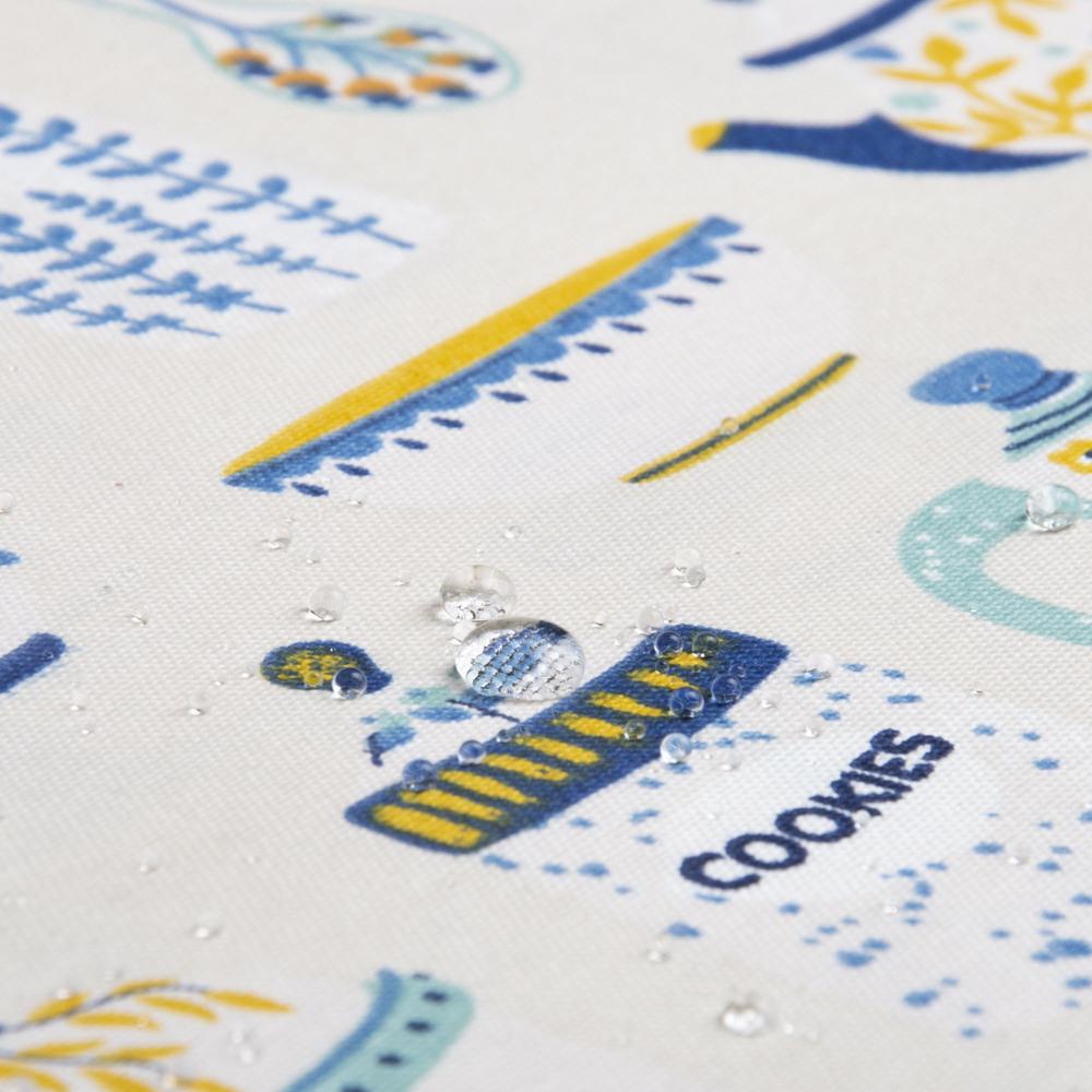 Ткань декоративная Чаепитие с водоотталкивающей пропиткой V-03 Синий (22700)