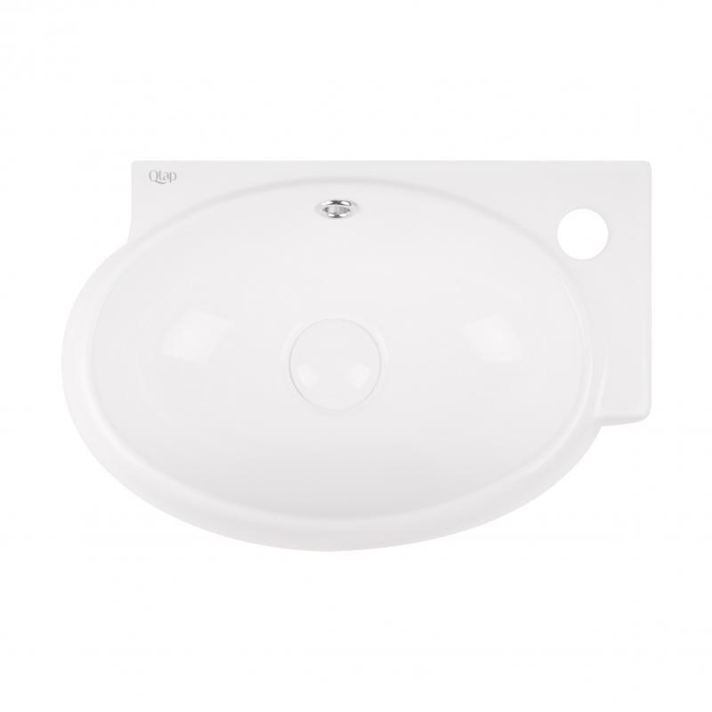 Раковина Q-tap Leo с донным клапаном QT11115011RW (14027)
