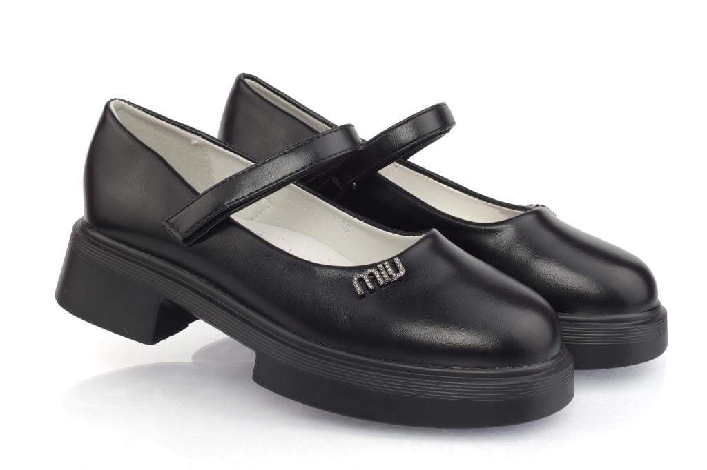 Туфлі 3 для дівчаток 864 р. 34 Чорний