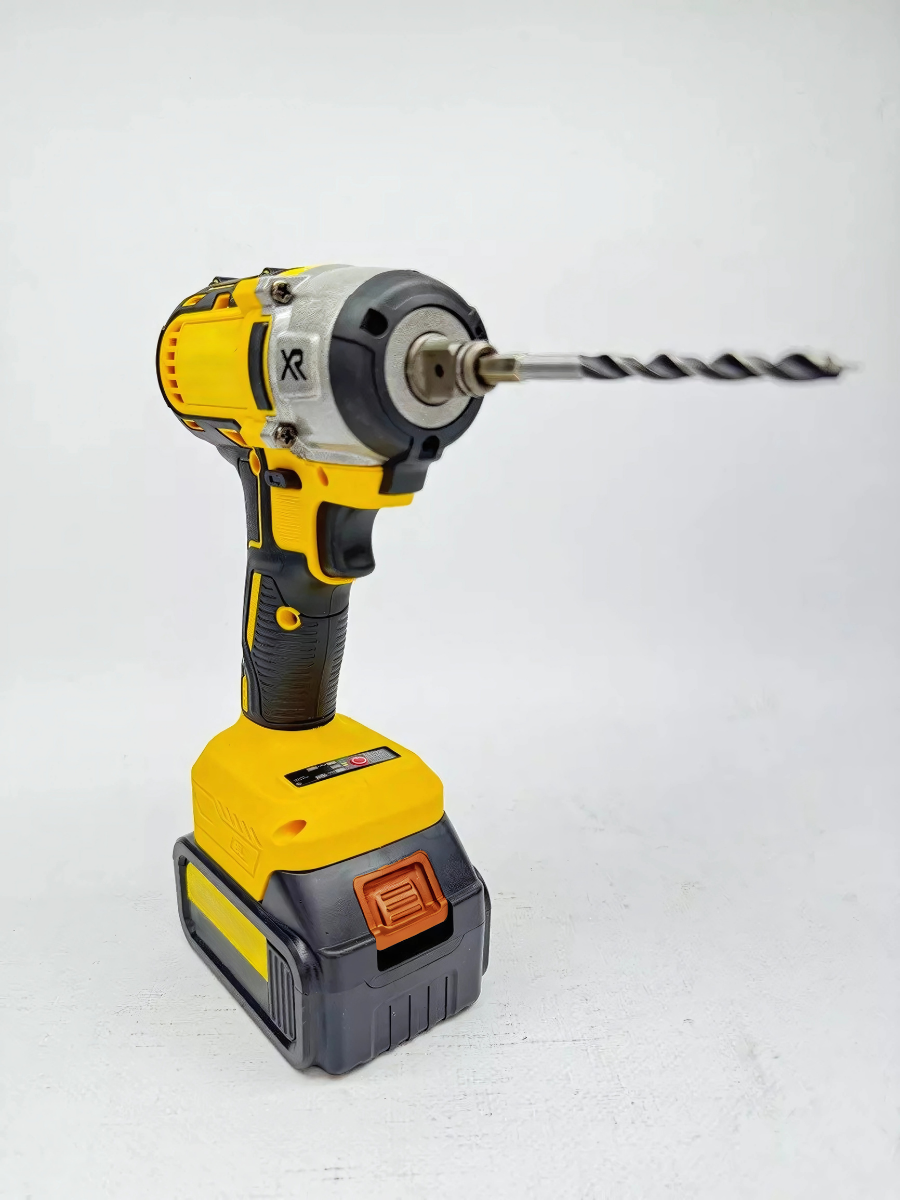 Гайковерт акумуляторний ударний з індикацією заряду 460 Н.М 36V кейс/2 АКБ Жовтий (5611376632) - фото 4