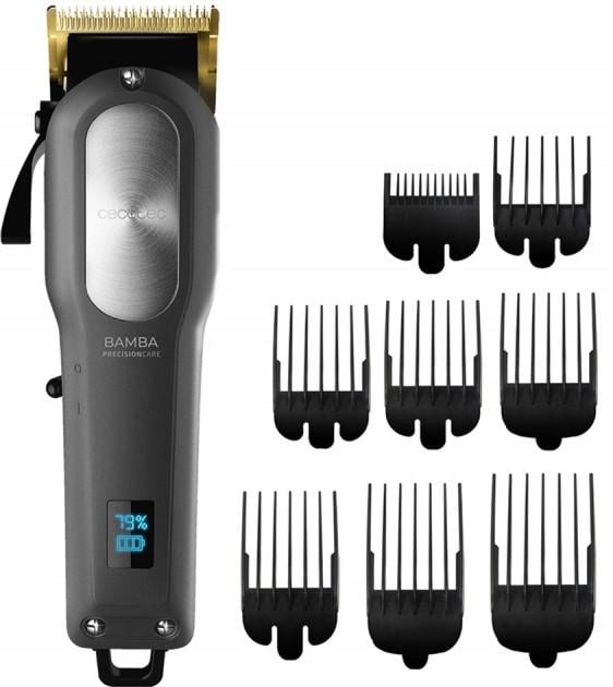 Машинка для стрижки Cecotec Bamba PrecisionCare ProClipper Titanium Go 1-25 мм Сірий (CCTC-04218)